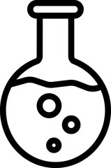 Research Flask Line Icon