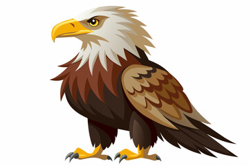 Eagle, flat style, vector illustration artwork 