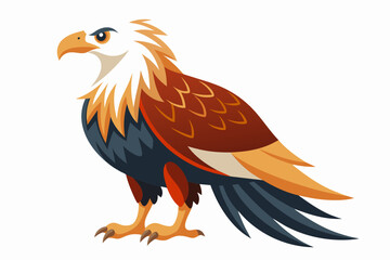 Eagle, flat style, vector illustration artwork 