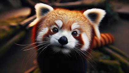 Foto op Plexiglas close up of a red panda © WINGUARDIANNET