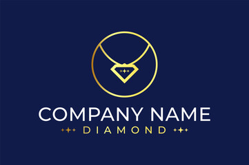 Diamond shaped ring jewelry logo transformation design.