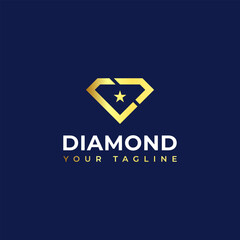 Diamond shaped ring jewelry logo transformation design.