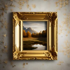 old frame on the wall