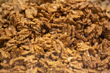 close up of walnuts