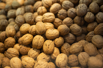 close up of walnuts