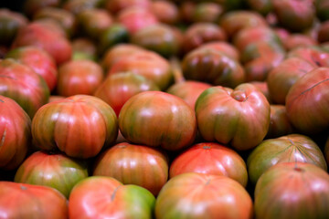 red tomatoes on the market