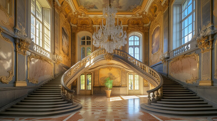 Viennese Belvedere Palace - obrazy, fototapety, plakaty