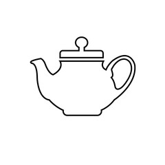 Abstract line premium electric kettle vector icon 