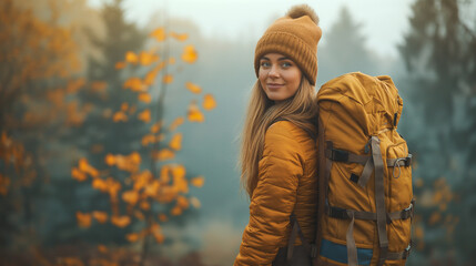 Tourists hike on nature trails.