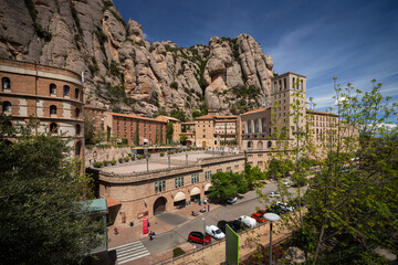 View to Montserrat Monastery, Spain
