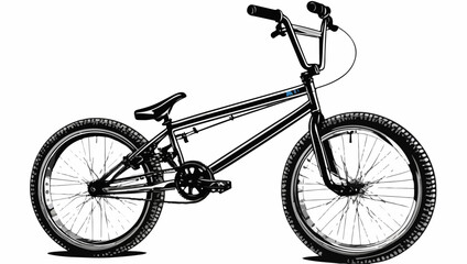 Extreme BMX Bicycle Vector Illustration