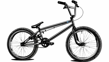Fototapeta premium Extreme BMX Bicycle Vector Illustration