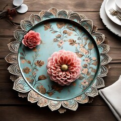 plate on a table