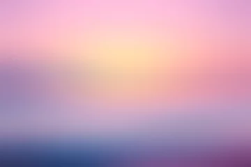 Deurstickers Spring abstract gradient background. A new day awakens: Witness the breathtaking colors of a soft pink and yellow spring dawn © EVISUAL