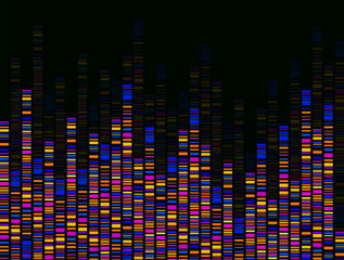 Dna test infographic. Dna test, barcoding, genome map. Graphic concept for your design