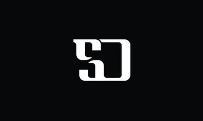 SD, DS, S, D, Abstract Letters Logo Monogram