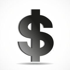 Symbol dollar. Usd currency symbol. Vector illustration