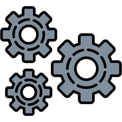 Gears, processing, settings, cog, Development Icon