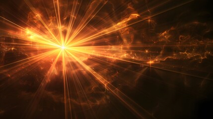 Obraz premium Beautiful light rays wallpaper.