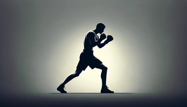 Silueta de boxeador