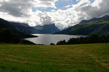 fjord between the mountains
