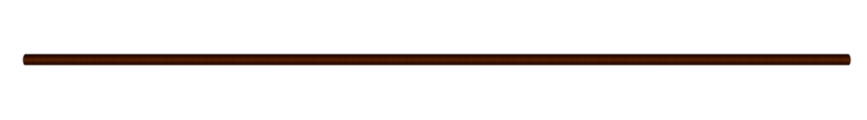 Foto auf Leinwand Horizontal old copper metal pipe used for gas flow on isolated transparent background © Gold Picture