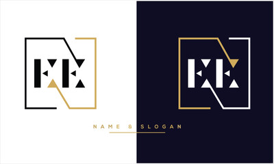 E, EE, Abstract Letters Logo Monogram