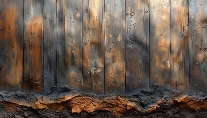 minimalistic abstract interpretation of a weathered wood surface, featuring elongated grain...
