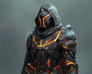 A digital armor design for a modern-day knight