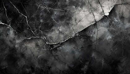 Illustration with grey and black grunge texture. Cracks in texture.
