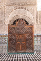 Medersa Attarine in the city of Fez, Morocco