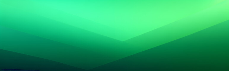Fototapeta premium Abstract geometric planes intersect, creating a dynamic play of light in gradients of vibrant green
