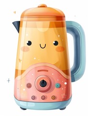 Obraz premium Playful Pastel Blender with a Smile for Nursery Generative AI