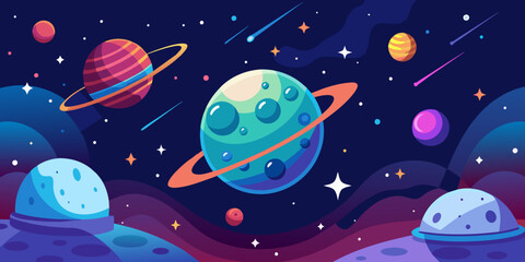 Minimalistic Space Background Illustration