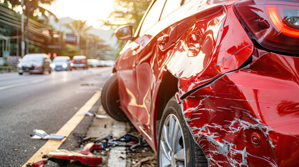 Accident Damage car - obrazy, fototapety, plakaty