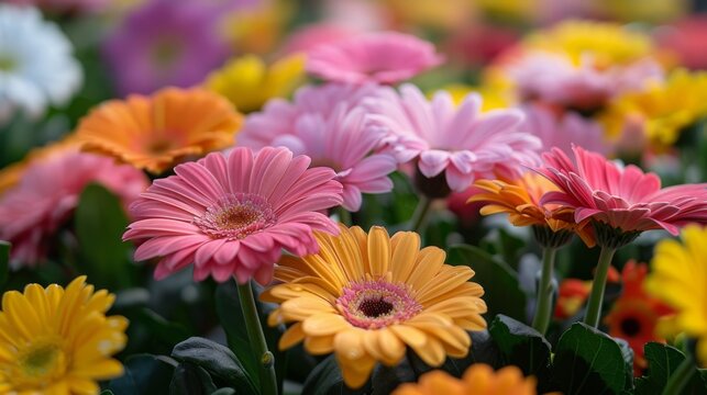  a close up of a bunch of flowers with one flower in the middle of the picture and one flower in the middle of the picture.