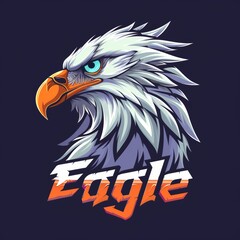 Eagle A Brand Logo with Prominent Eagle and Word Eagle Generative AI
