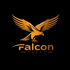 Falcon Brand Logo with Unique Design Generative AI
