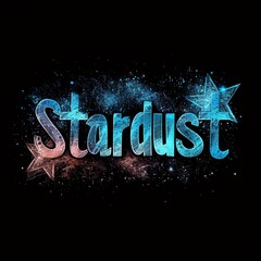 Celestial Brand Logo with Stardust Generative AI
