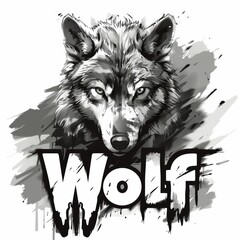 Wolf Brand: A Wild and Unique Logo Featuring a Striking Wolf Generative AI
