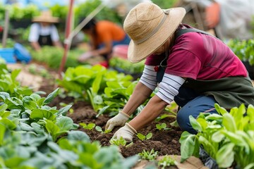 Fototapeta premium Heartfelt Scene of Gardening