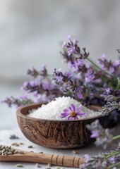 Obraz na płótnie Canvas lavender and salt