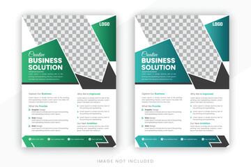 Corporate modern Business flyer design template. Geometric shape business flyer design layout, business poster design and leaflets.