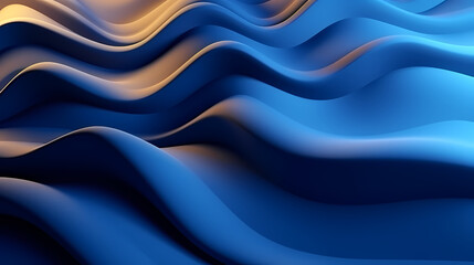 Fototapeta premium Abstract wavy background, 3D rendering