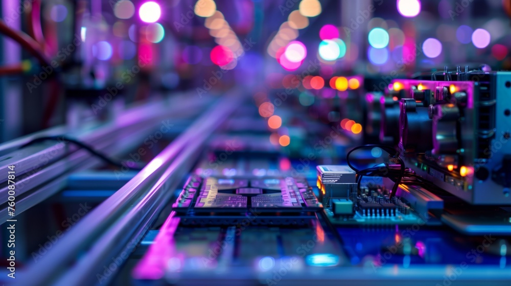 Poster computer keyboard with lights