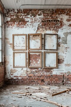 Peeling Paint and Exposed Brick: The Raw Beauty of an Abandoned Space Undergoing Transformation