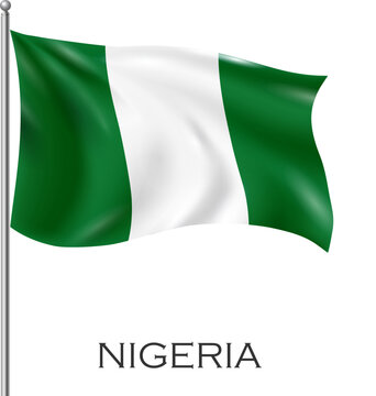 Nigeria flag | nigeria country flag in pole 