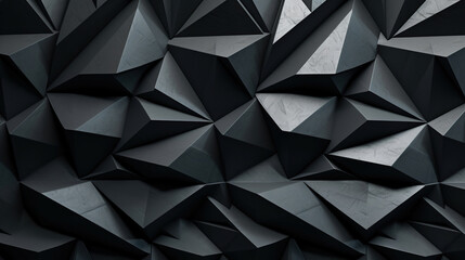 Abstract Black Polygons