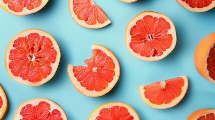 bright background citrus fruits.