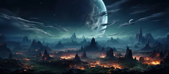 Poster Fantasy alien planet. © nahij